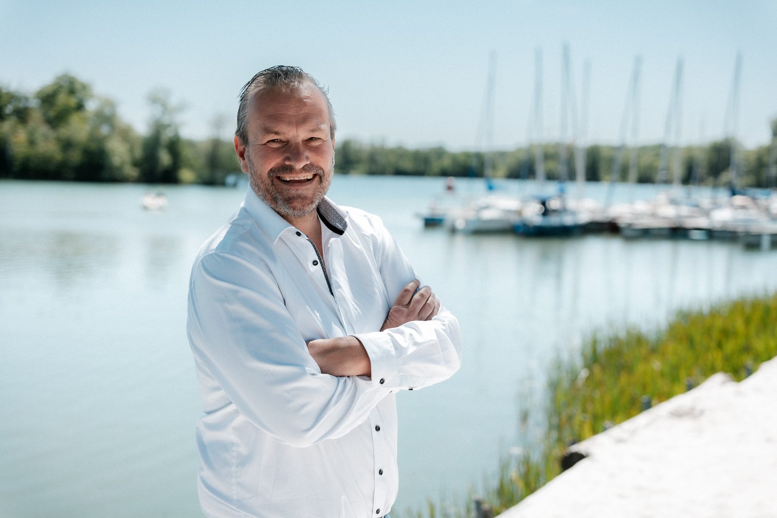 Malte Schober im Gespräch in Northeim