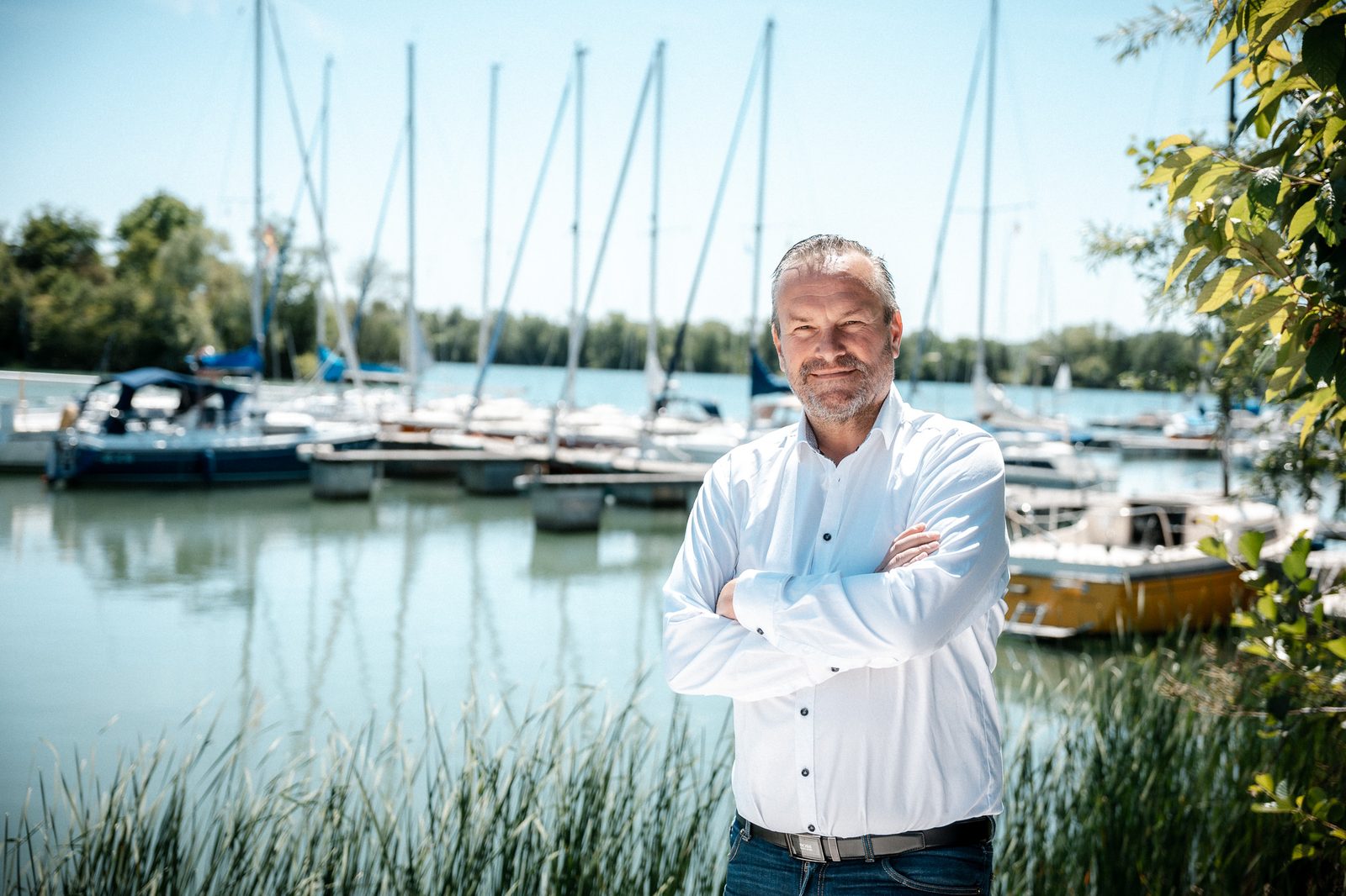 Malte Schober an der Northeimer Seenplatte